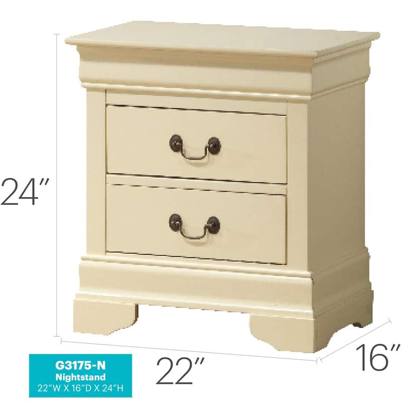 Beige Nightstand 24x22x16 with One Spacious Drawer, Compact Bedside Table for Storage and Subtle Neutral Bedroom Accent