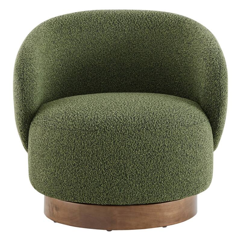 Spruce & Spring Ariel Upholstered Swivel Accent Chair Fabric