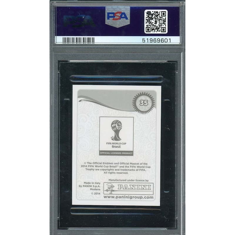 Thiago Silva 2014 Panini World Cup Stickers Card #35 PSA 10 - 8'6" x 11'6"