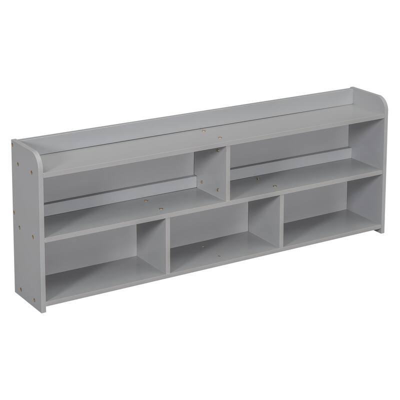 Full Bed with Bookcase Headboard Under-bed Storage