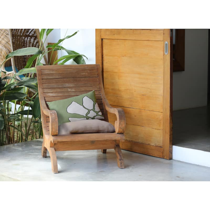 Petal Lines Indoor/Outdoor Throw Pillow