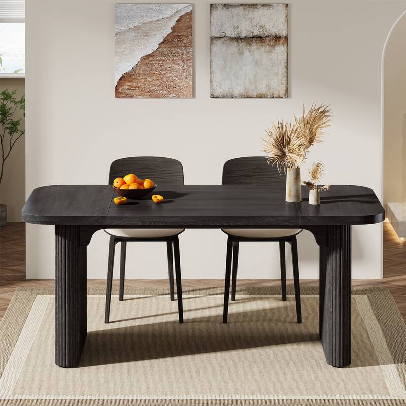 62.99'' W Modern Executive Desk Simple Computer Desk with Engineered Wood Top and Legs