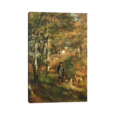 iCanvas "Jules Le Coeur in the Forest of Fontainebleau, 1866" by Pierre-Auguste Renoir Canvas Print