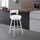 Option Brushed Stainless Steel & White