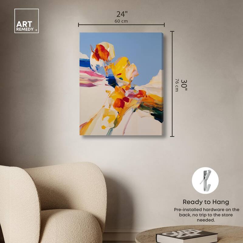 Flippant Bloom II Canvas by Art Remedy, Gallery Wrapped