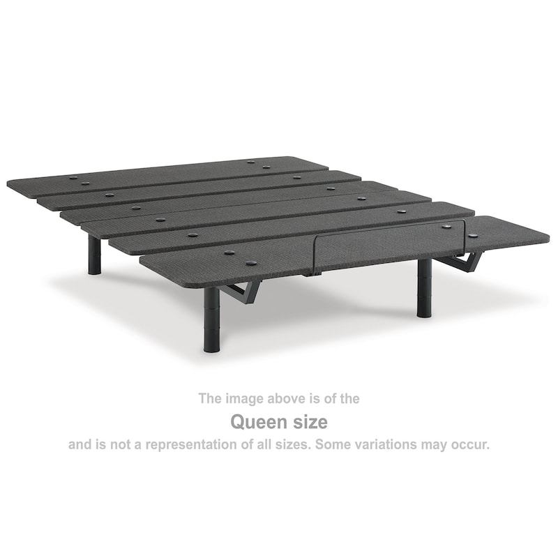 Signature Design by Ashley Cosmic Power Base Black Adjustable Base