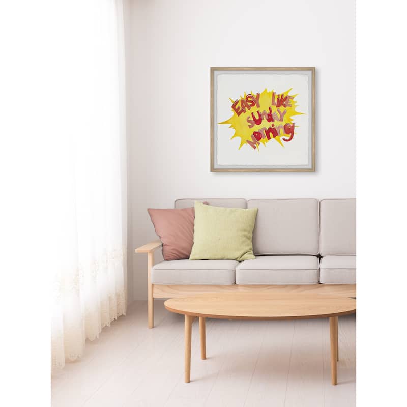 Easy like Sunday Morning II Framed Wall Art, Elegant Home Touch - Sophisticated Artwork for Refined Décor