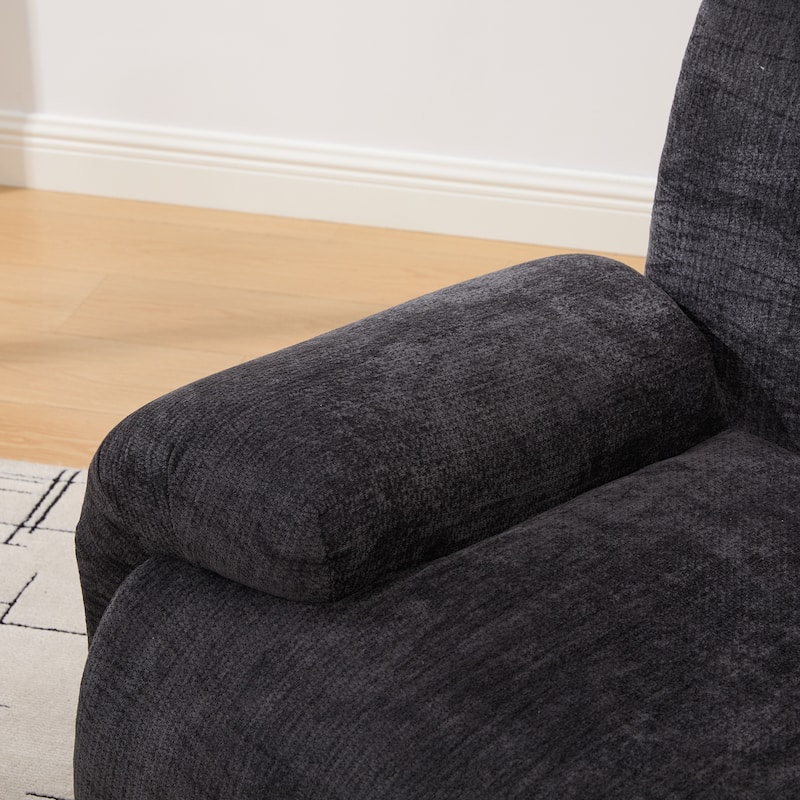 Boneless Single Sofa Chair, 42" Wide Oversized Accent Chair, Chenille Armchair Reading Lounge Chair for Living Room Bedroom