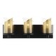 preview thumbnail 8 of 7, Varaluz So Inclined 3-Light Glass and Mesh Bathroom Vanity Light