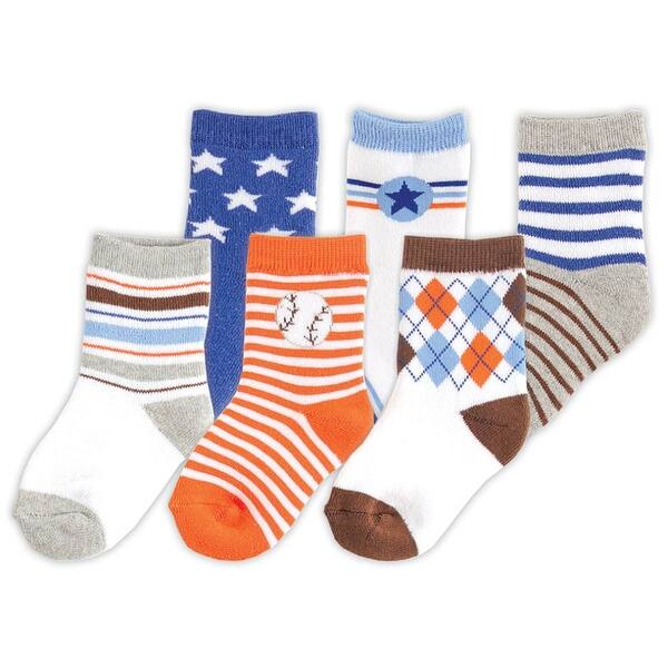 slide 1 of 1, Luvable Friends Baby Boy Newborn and Baby Socks Set, Blue Boy 0-6 Months - Blue Boy