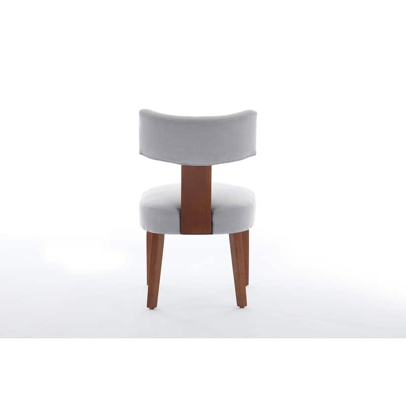 GDFStudio - Mariscat Fabric Wingback Dining Chairs（Set of 2）