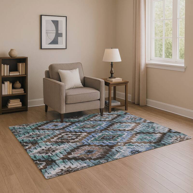 Premium Washable Super Soft Boho Global Mayfield Rug - Brown - 2'6" x 3'10"