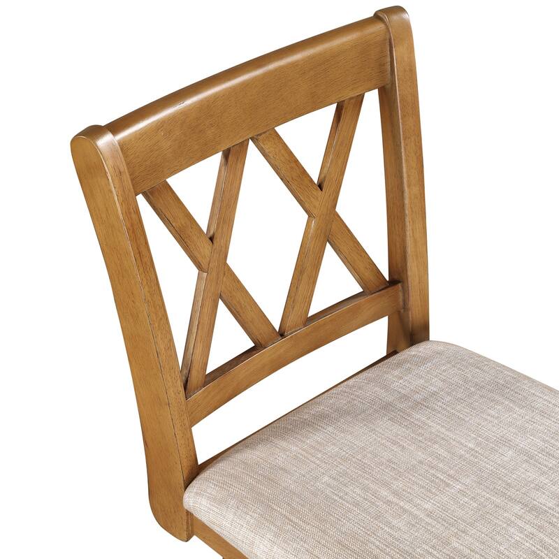 Brookline Wooden Linen Swivel Dining Room Barstool