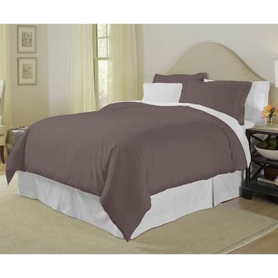 Pointehaven 400 Thread Count 100% Long Staple Cotton 3-piece Duvet Cover Set