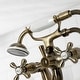 preview thumbnail 33 of 31, Kingston Brass Deck Mount Clawfoot Tub Faucet with Hand Shower