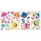preview thumbnail 5 of 4, Blue & Pink & Yellow Baby Shark Wall Decals by RoomMates