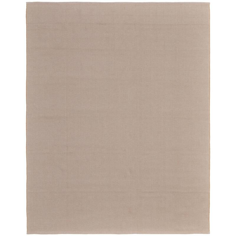 Grand Bazaar Izmir Hand Woven Solid Modern Area Rug - 10' x 14' - Ivory/Tan