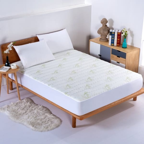 Aloe Vera Rayon from Bamboo Hypoallergenic Mattress Pad - On Sale - Bed  Bath & Beyond - 36112282