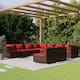 Option Brown/Cinnamon red 9 x Seat cushion