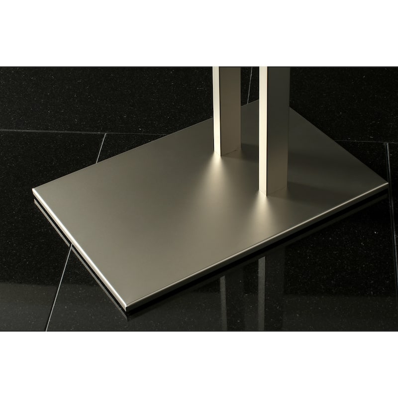 Edenscape Double L Shape Pedestal Towel Holder in Matte Black