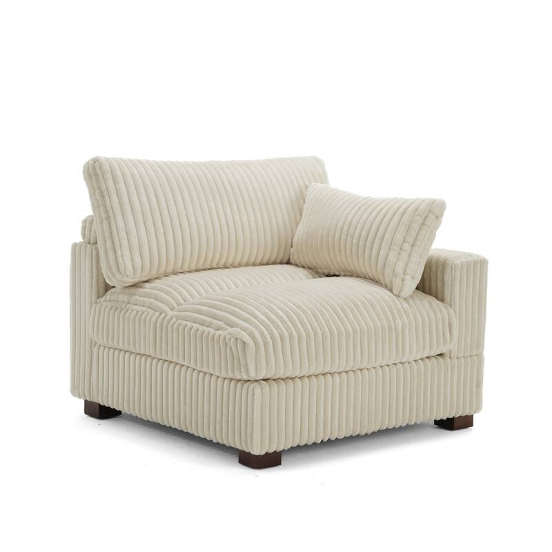 Cotton Flannel corner Sofa Armless Modular Sectional Sofa Seamless Combination