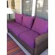 Clara Indoor/ Outdoor Wicker Sofa Cushion Set made with Sunbrella Fabric