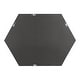 preview thumbnail 56 of 90, Kate and Laurel Rhodes Framed Mid-century Hexagonal Wall Mirror