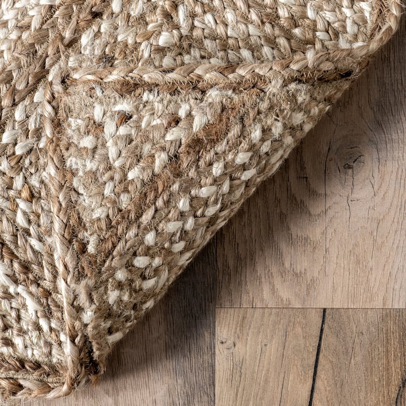 Nuloom Meja Moroccan Lattice Jute Area Rug