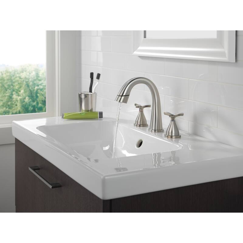 Delta 357756-PD-DST Stryke 1.2 GPM Widespread Bathroom Faucet with