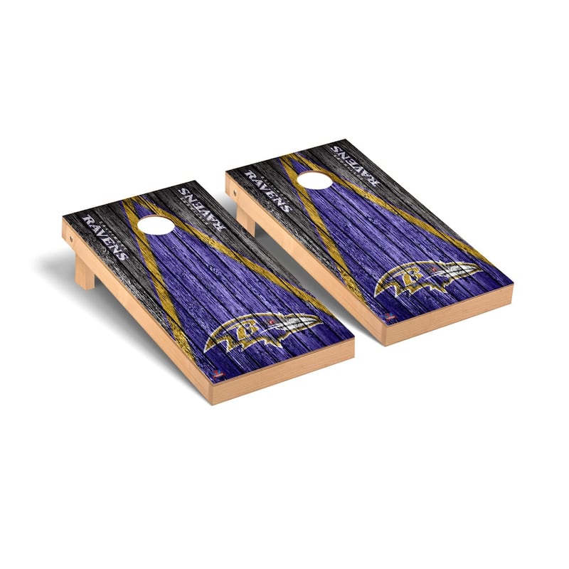 Baltimore Ravens 2x4 Pro Cornhole Boards - V4 - Include Team Bags + Carry Case