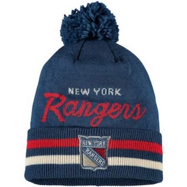 Shop Adidas Men S Nhl New York Rangers Stocking Knit Hat Beanie
