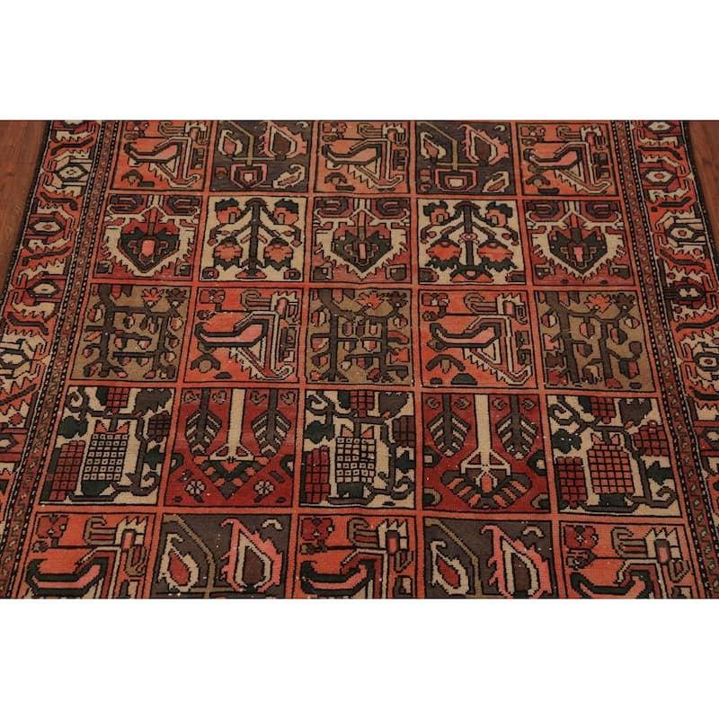 Garden Design Balouch Persian Rug Handmade Wool Carpet - 5'2" x 6'3"