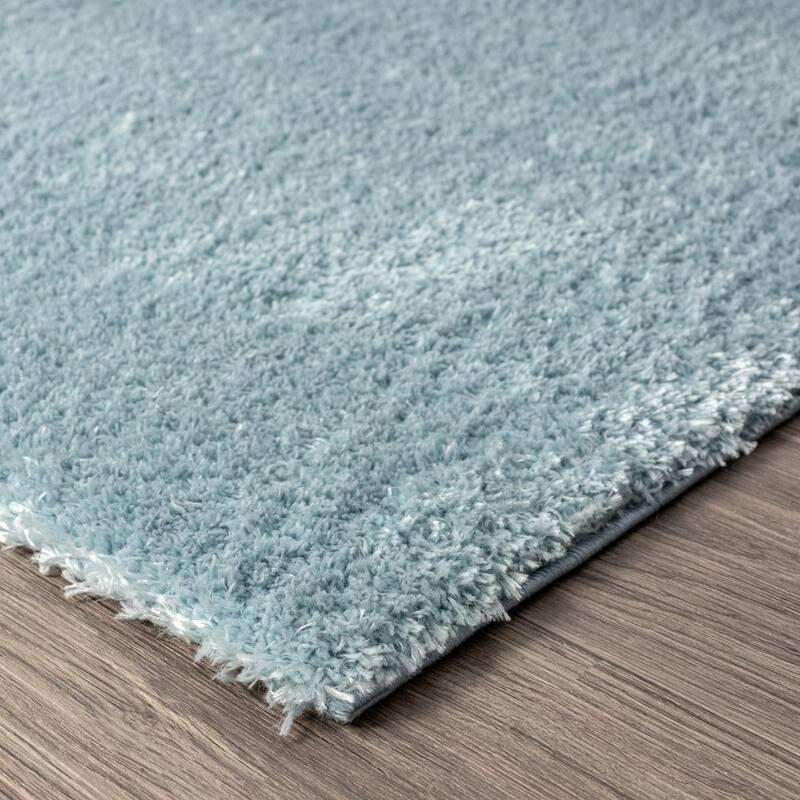 Luxe Weavers Solid Plush Shag Area Rug