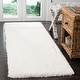 preview thumbnail 224 of 239, SAFAVIEH Santa Monica Shag Einara 2-inch Thick Area Rug 2'3" x 5' - White - Rectangle