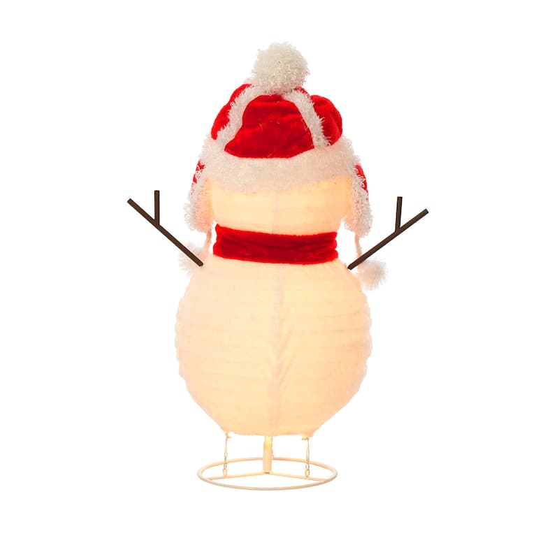 Everstar 28'' UL Pop Up Fluffy Snowman Sculpture