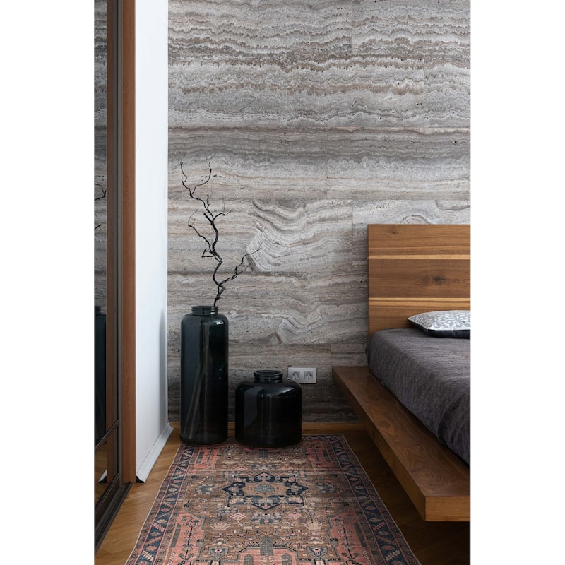 ECARPETGALLERY Hand-knotted Antalya Vintage Brown Wool Rug - 4'9 x 8'10