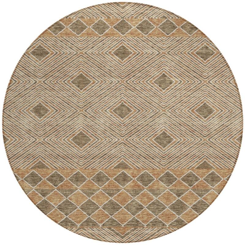 HomeRoots Geometric Transitional Rectangle Outdoor Rug