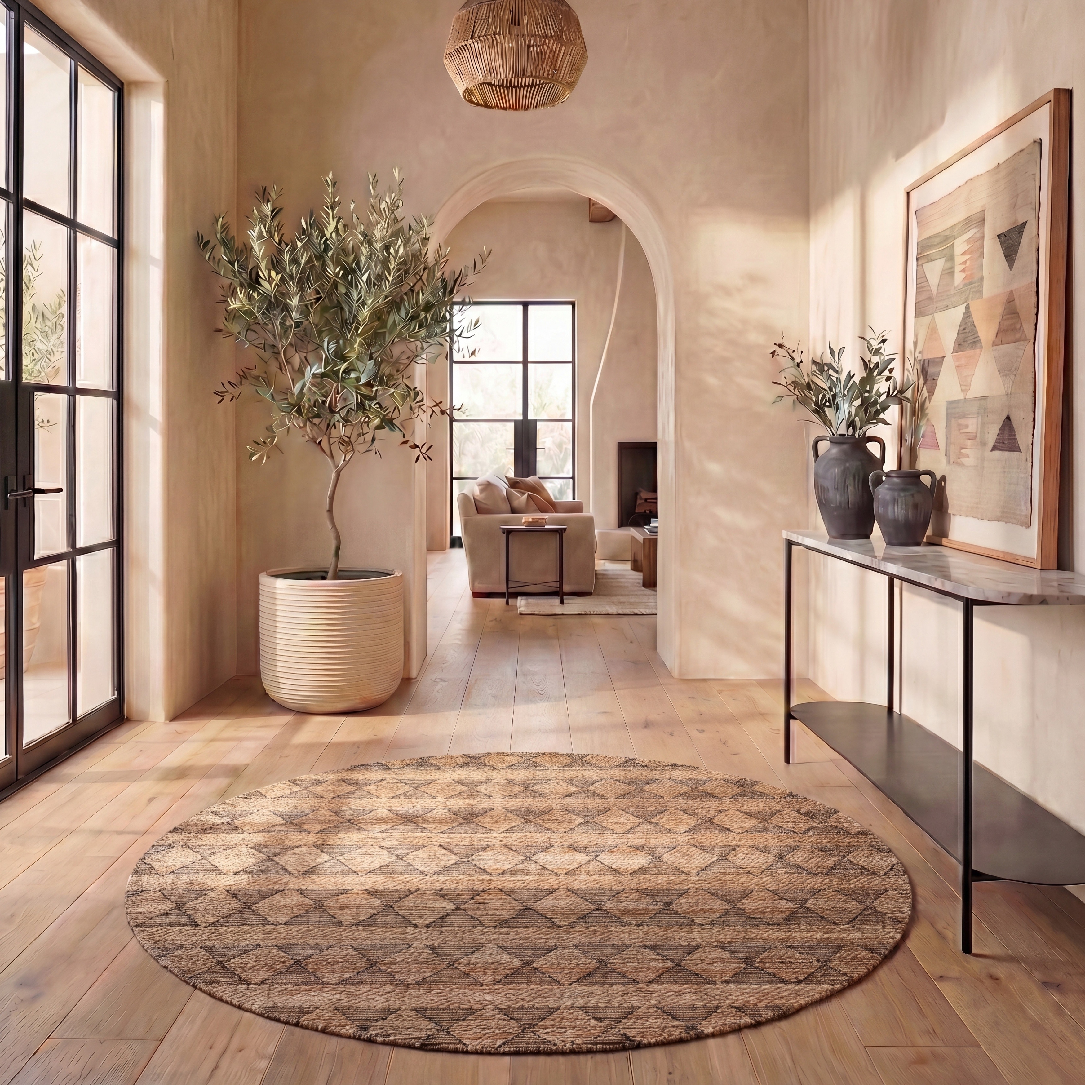 SAFAVIEH Handmade Natural Fiber Janiyah Boho Jute Rug