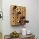 preview thumbnail 26 of 32, Brown Wood Rustic Farmhouse Wall Peg Wine Rack