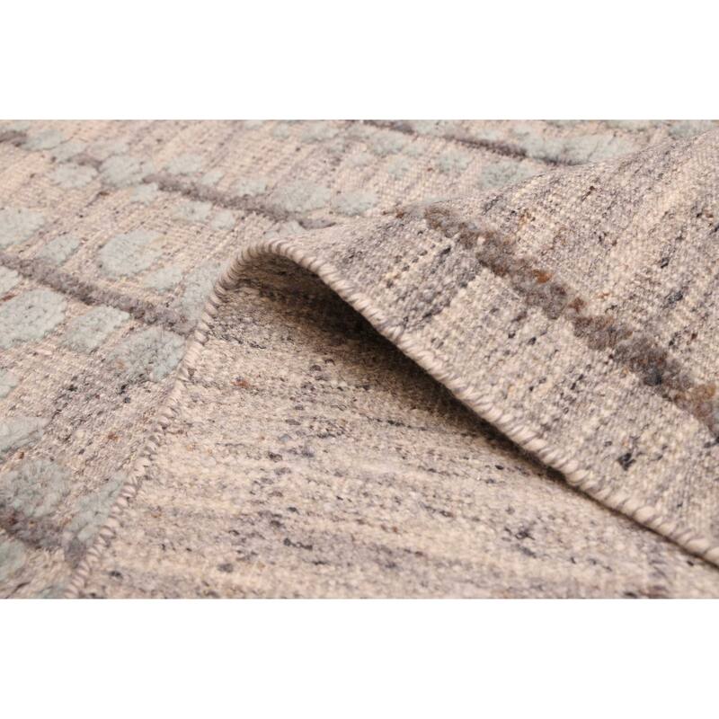 ECARPETGALLERY Hand-knotted Tangier Grey Wool Rug - 8'3 x 10'1