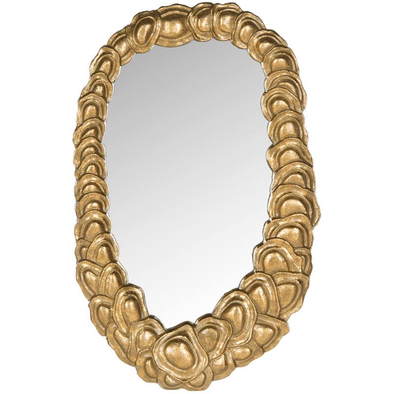 SAFAVIEH Samatha Antique Gold 23-inch Decorative Mirror - 14.3" x 1" x 23" - 14Wx1Dx23H