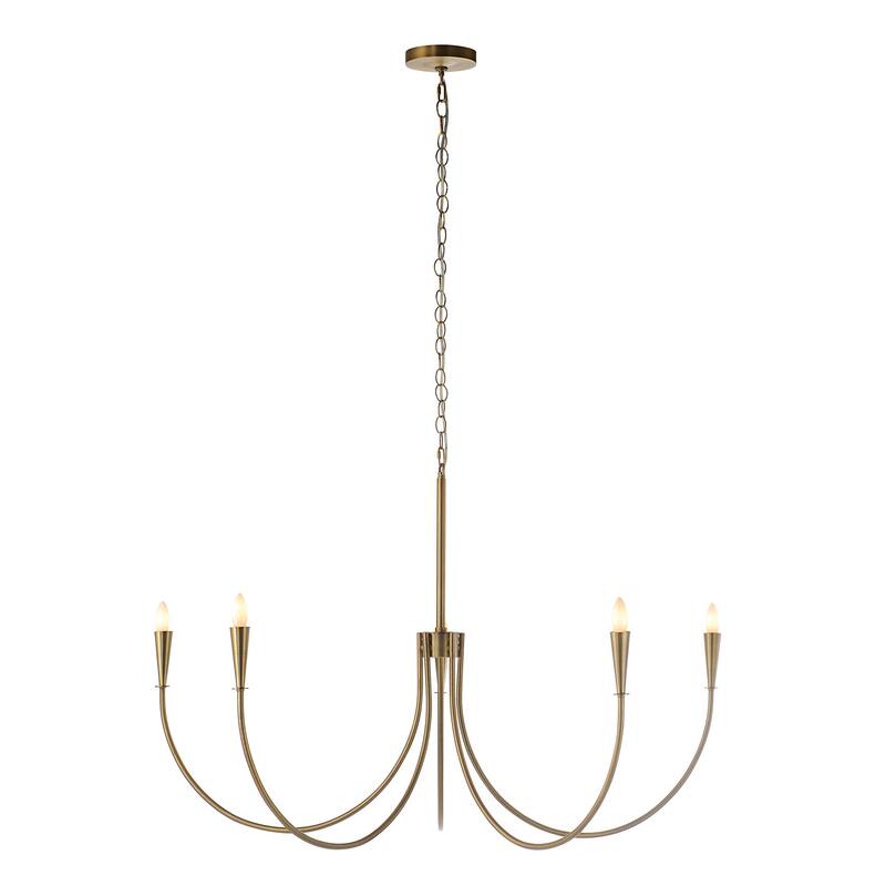 Renwil Luzon 90" Height Ceiling Fixture, Plated Dark Antique Brushed Brass