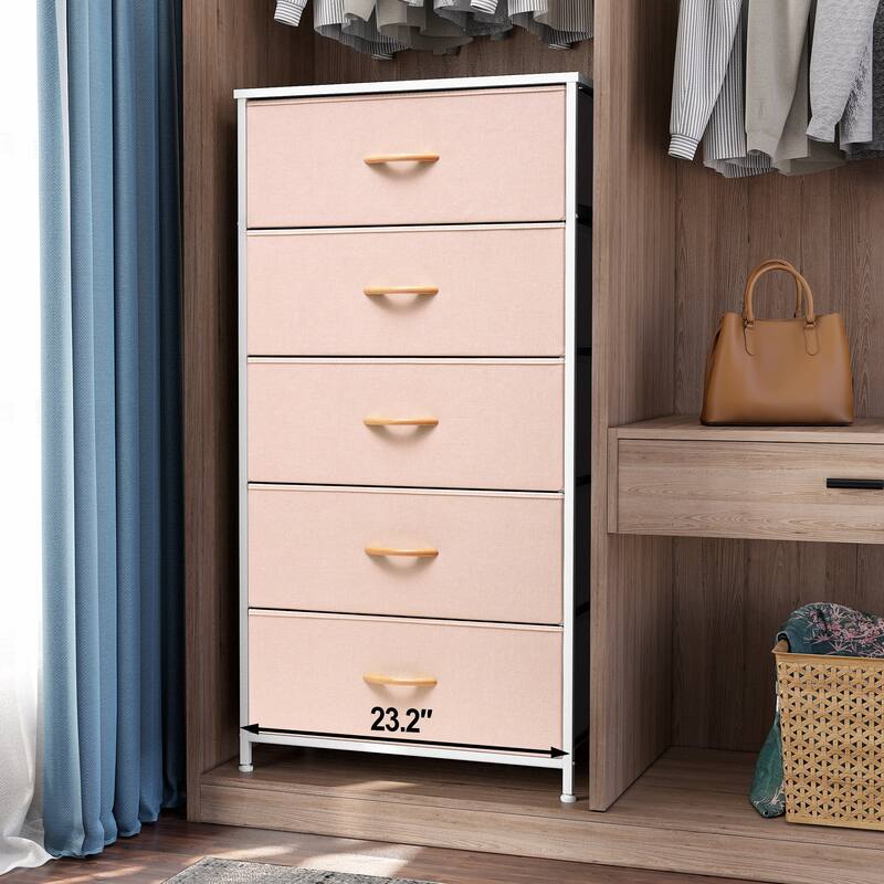 5 Drawers Vertical Dresser Storage Tower Organizer Unit for Bedroom