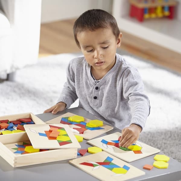Melissa doug melissa doug wooden pattern blocks & boards 29 Bed Bath & Beyond 29952744