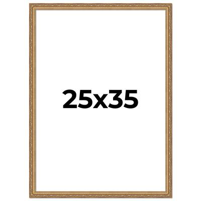 25x35 Frame Red Solid Wood Picture Frame Width 1.75 Inches | Interior Frame Depth 1 13/16 Inches