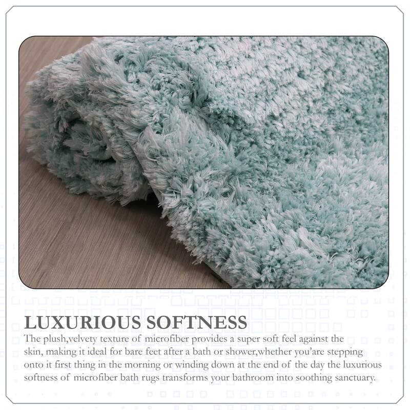 Element Plush Bathroom Rugs Quick-Dry Bathroom Mat, Washable & Absorbent Bath Rugs