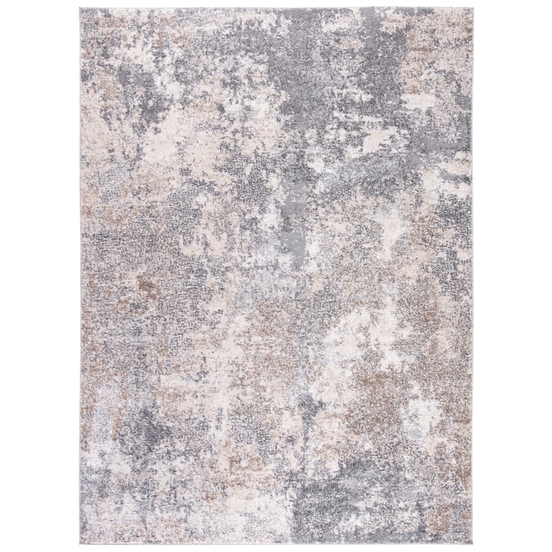 SAFAVIEH Aston Shahide Modern Abstract Rug - 2' x 5' - Light Grey/Grey