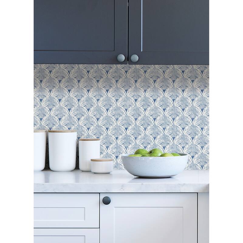 NuWallpaper Blue Manila Peel & Stick Wallpaper - 216 x 20.5 x 0.025