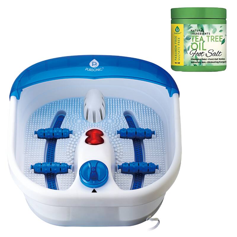 Pursonic Foot Spa Massager with Tea Tree Oil Foot Salt Scrub (Heating Function) - N/A