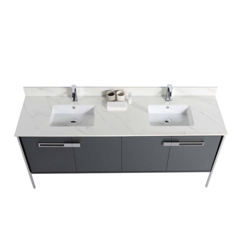 Fine Fixtures Oakville Bathroom Vanity with White Ceramic Sink